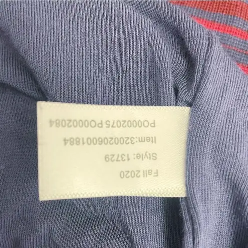 Marine layer Lexi Rib Daytime Midi Tank Dress Cabernet Navy Stripe Size Large