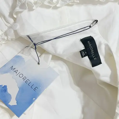 Majorelle Carly Cotton Poplin Mini Dress, White, XS