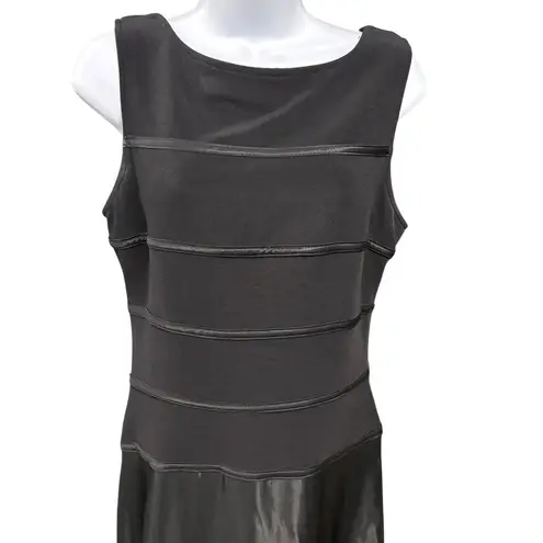 Tadashi Shoji Tadashi Black Maxi Dress Evening Formal Sleeveless Rhinestone Detail VTG Size 10