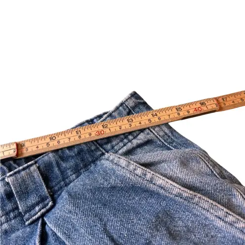 Dockers Vintage Pleated Mom Jeans Light Wash High Rise Cropped Fit Women 28 EUC