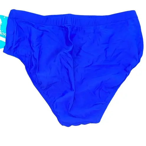 SWIM SOLUTIONS TUMMY CONTROL ROYAL BLUE BRIEF SIZE 14