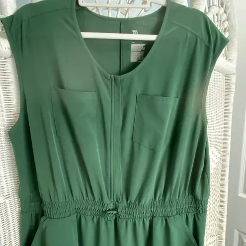 All In Motion All in Motion XXL Green Utility Jumpsuit Sleeveless One Piece Pockets Jogger - Image 2