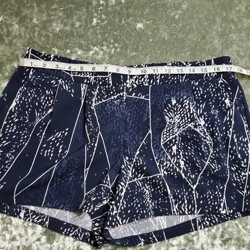 Mossimo Flowy Abstract Pattern Shorts Blue Size L