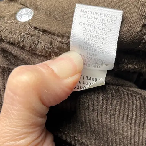 J. Jill Chocolate Corduroy Wide Leg Flare Pants Women's Size 18 Brown