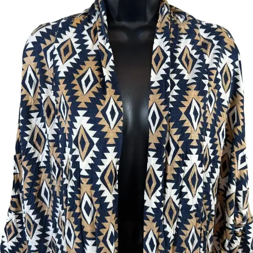 Peach Love California Aztec Print Cardigan
