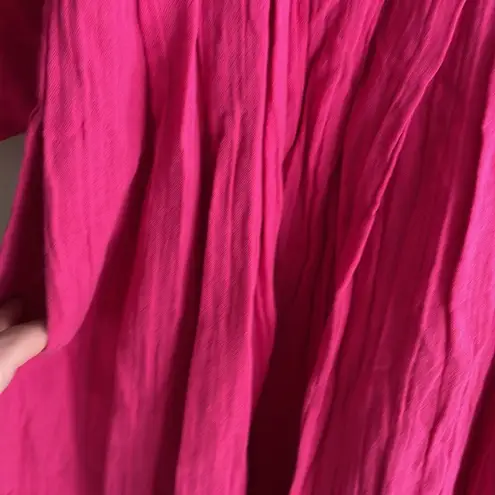 Mara Hoffman Chloe Pleated Cotton-gauze Midi Dress