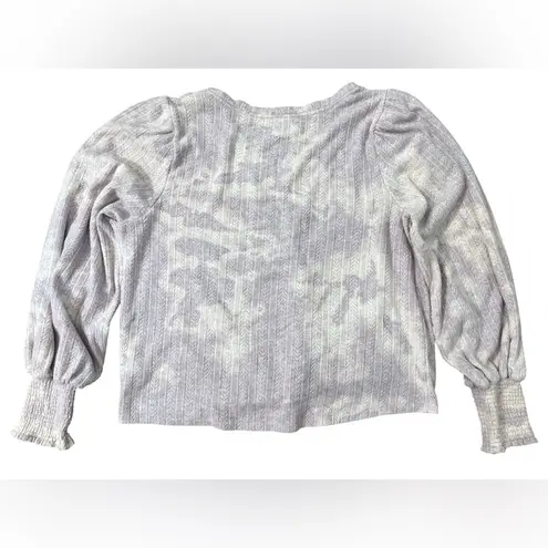 Democracy Purple White Tie Dye Twist Shirt Size Medium Retro Boho Hippie Chic