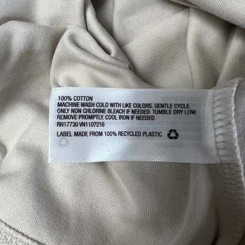 Prologue Women's Cream Bishop Long Sleeve Light Sweatshirt - Size Large - NWT