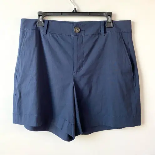 Vince  Linen Blend Shorts Navy Blue 12