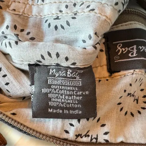 Myra Bag Gray Canvas & Leather Crossbody / Shoulder Bag – Sel de Mer Paris Print