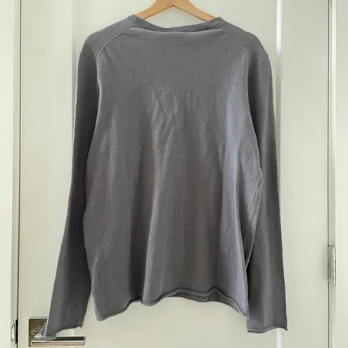 ONIA Cotton Crewneck Sweater Gray Size M