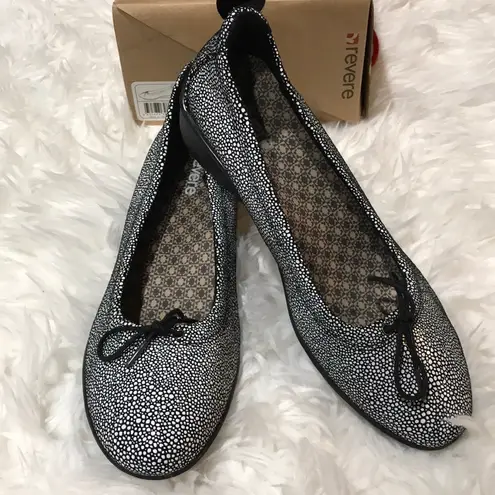 Revere Marrakesh Black Pearl Slip On Demi Wedge Size undefined