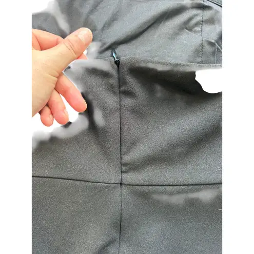 Meshki Maxi Split Front Dress Black Strapless Size Medium NWT