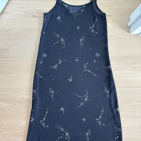 Pull&Bear Charcoal Floral Dress Black Size M