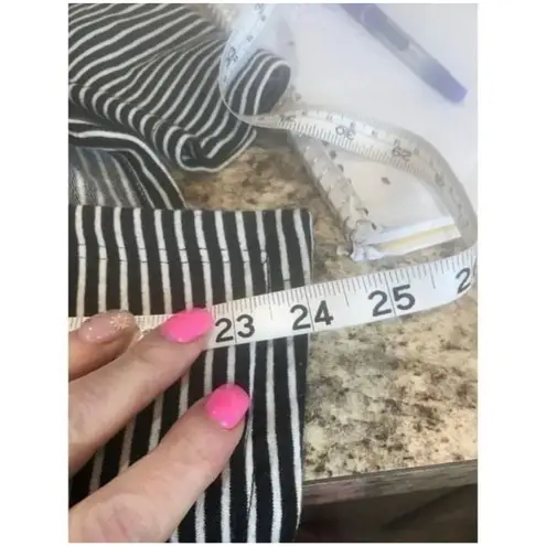 Women's Imaginary Voyage Black White Striped Blazer S