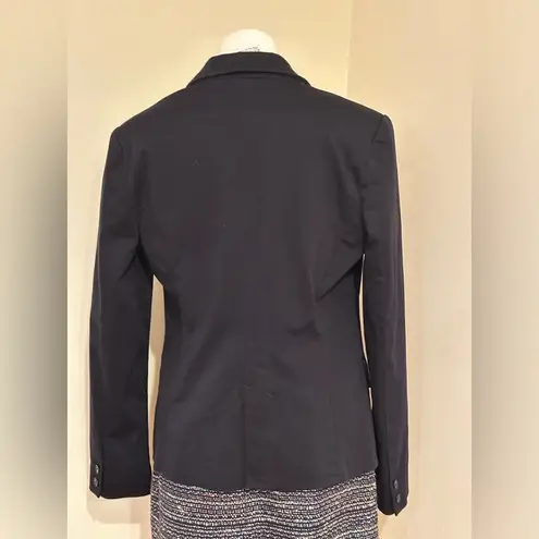 Calvin Klein Jeans  Blue 1 Button Blazer 2 Button Sleeves Business Attire Sz L.