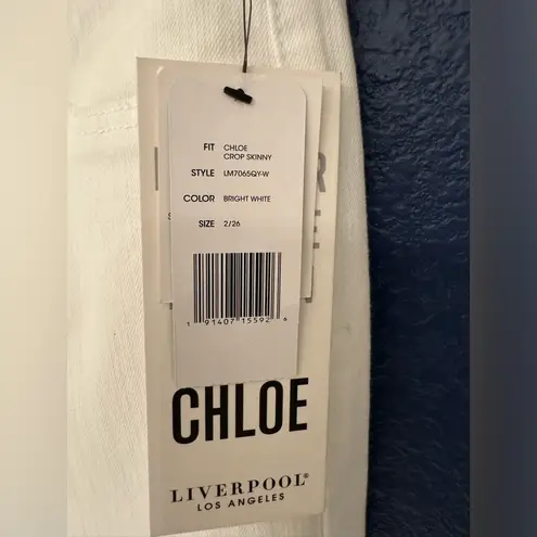 Liverpool Los Angeles Chloe Pull-On Crop Rolled Cuff Women’s Bright White 2/26