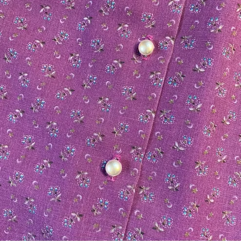 Vintage RARE 1970s 3 Piece Floral Skirt Set