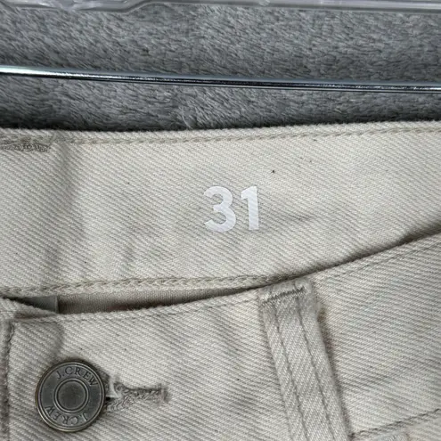 J. Crew Jeans Womens 12 31 Natural Cream Classic Straight Neutral Minimalist