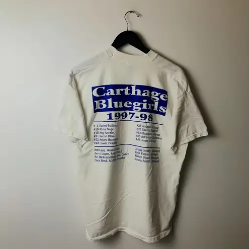 1997 98 Vintage Carthage Bluegirls Are Hardware Hungry T Shirt 90s White XL Logo