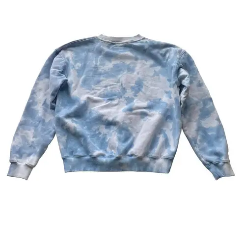ELLANDEMM Cloud Sky Sweatshirt Blue Medium Walking on Sunshine Statement