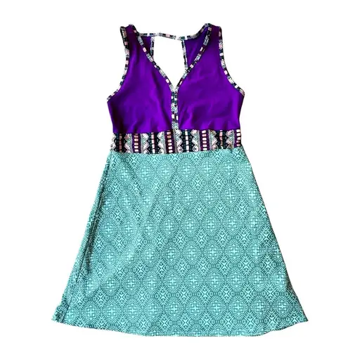Marmot NWT Becca Dress Girls Large Clear Sky Frolic Bright Violet Sleeveless