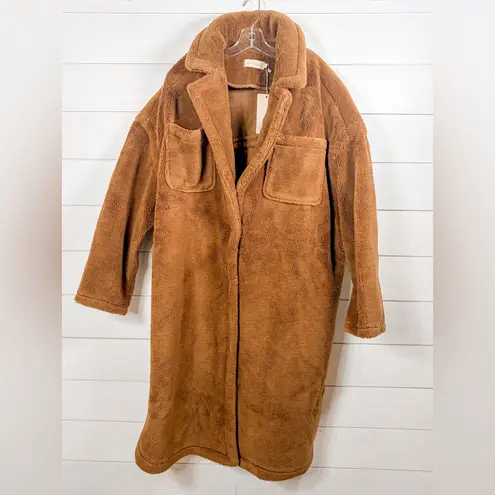 NEW w Tags Choosy Oversized Mocha Brown Teddy Coat, Size XL, MSRP $300 - Image 6
