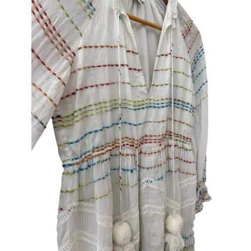 Hemant and Nandita Multicolor Thea Pom-Pom & Lace Dress Size Small