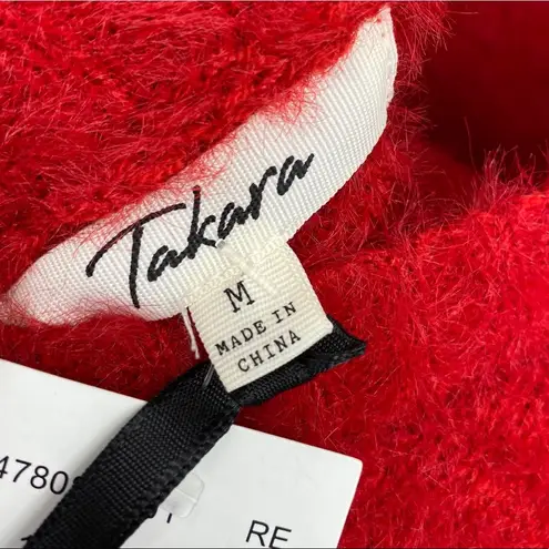 Takara Crisscross V-Back 3/4 Ruffle Sleeve Sweater