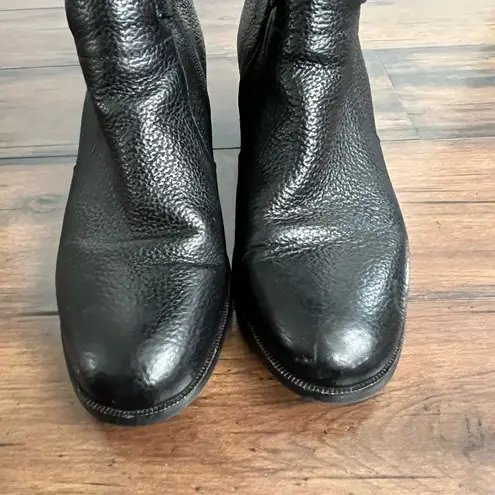 LK Bennett L.K. Bennett Carole Black Stretch Leather Knee Boots - Size 5.5 / 36