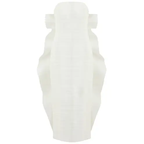 Rebecca Vallance Lily Strapless Ruched Midi Dress Ivory US 10 UK 14 White