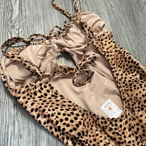 Shade & Shore  Leopard Print One Piece Swimsuit