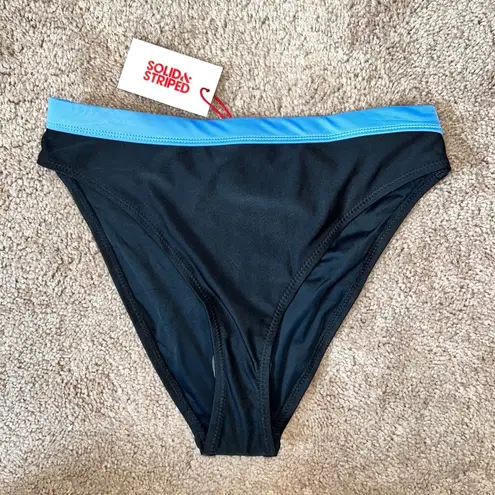 Solid & Striped NWT Bandier x The Candace Bikini Bottom in Black Size Medium