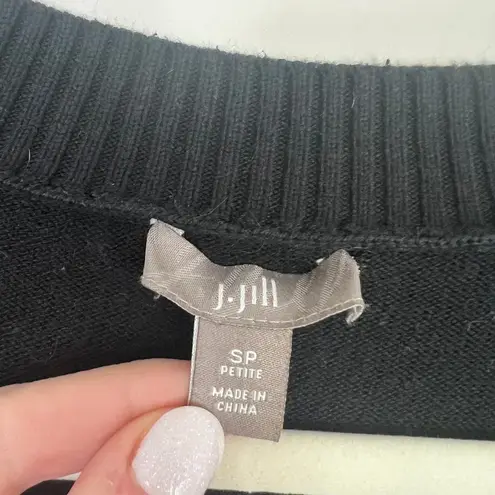 J.Jill  Button Front Longline Cardigan Mother of Pearl Buttons Cotton Silk Blend - Image 5