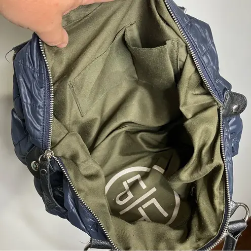 LP/LP quilted puffer purse navy blue 14” x 8.5” x 4” Black