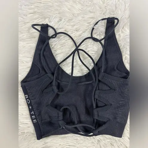 bo + tee ribbed sports bra