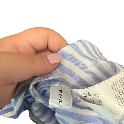 Brooks Brothers Red Fleece Blue White Striped Long Sleeve Shirtdress Size 2