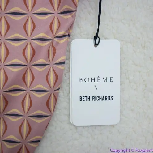 NEW Free people x Beth Richards Boheme chai geo bikini bottom, L Brown Size L