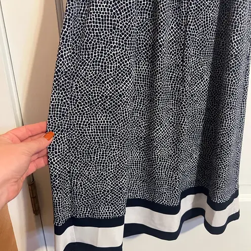 Michael Kors #66 NAVY GOLD CHAIN HALTER DRESS EXTRA SMALL