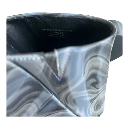 Katy Perry The Busy Bee Slide Women's Black and Gray Platform Shoes Size 8.5M