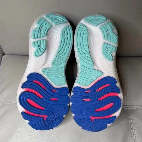 Brooks  Glycerin 22 White Limpet Blue Athletic Running Shoes Women's Size 7.5D