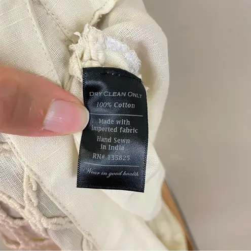 No 6. Natural Cotton Macrame‎ Skirt Size 2/M Size M - Image 8