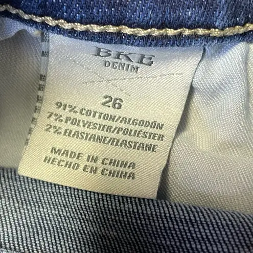 BKE Payton Stretch Cuffed Denim Jean Shorts Women’s 26 Distressed