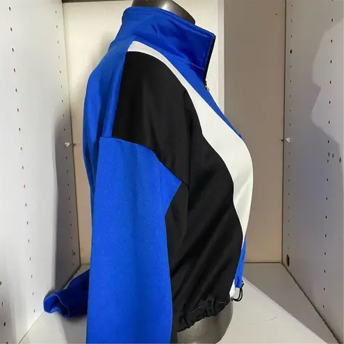 Sports Illustrated Women's Scuba Popover Crop Top Hoodie Multicolor Size M Blue Size M