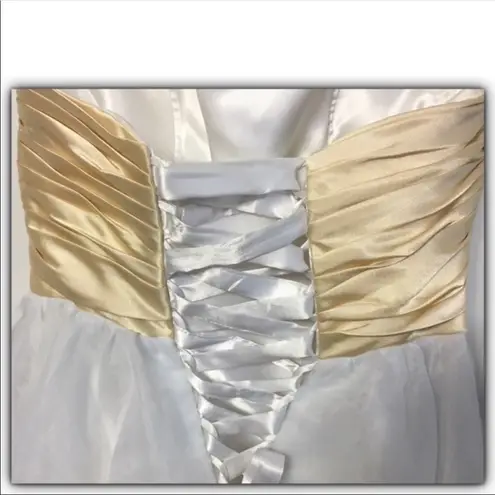 Strapless corset lace