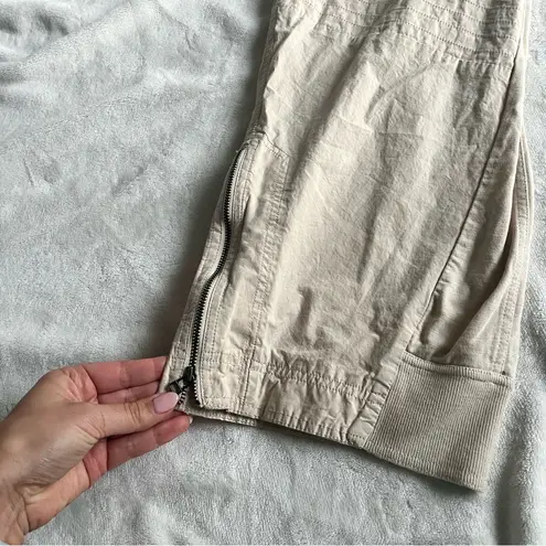 DAILY PRACTICE STRAIGHT LEG ANKLE PANTS ZIPPER ANTHROPOLOGIE White Size M