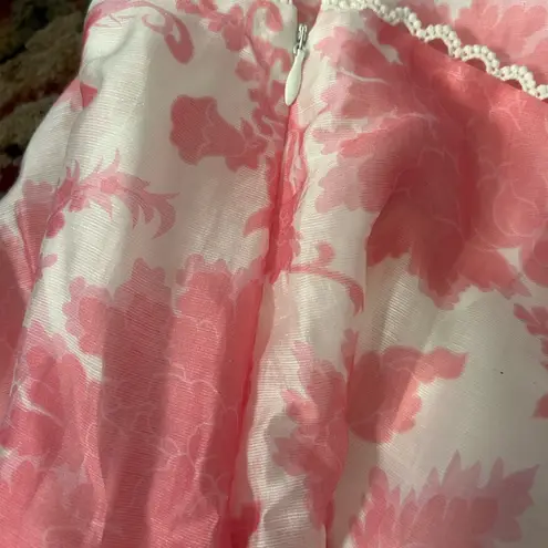 Petal and Pup  Pink Floral Skirt