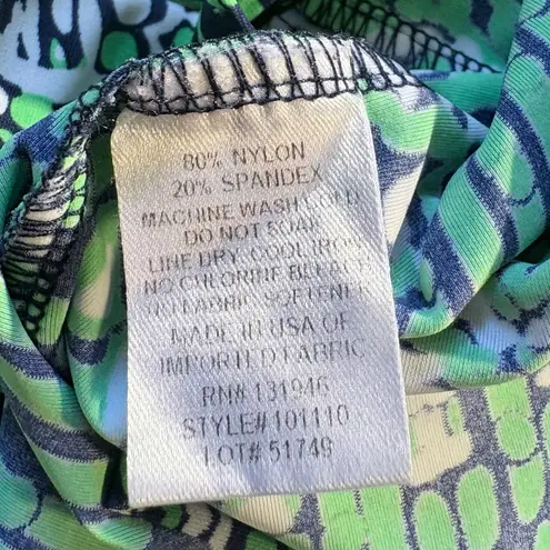 Jude Connally Green Elephant Print Sleeveless Shift Dress Women’s Size M 🧡 Size M