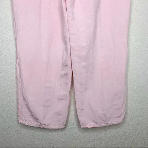 Jones Wear Linen Blend Women’s Size 16 Baby Pink Crop Pants
