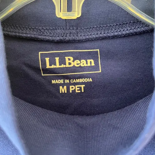 L.L.Bean sz Mp or M reg. Blue Turtleneck Long Sleeve Stretch Pullover Shirt